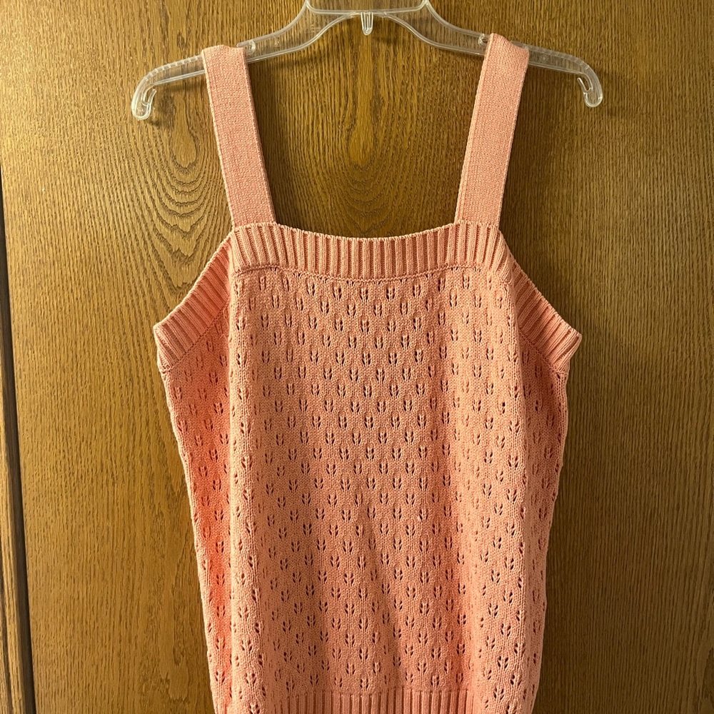 Peach Knit Women's Top